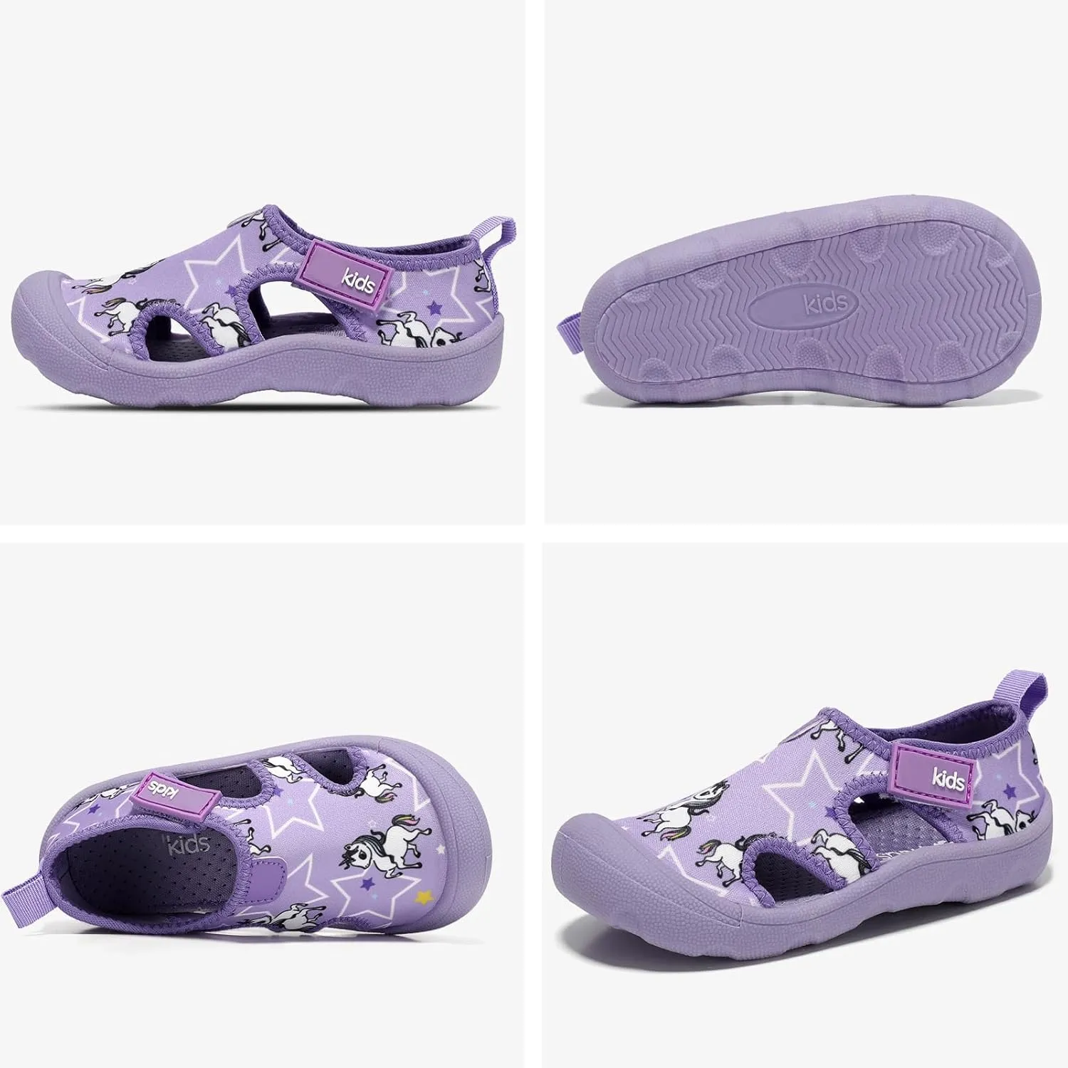 Boys Girls Water Shoes Quick-Dry Wide Toe Box Shoes Toddler Cute Beach Swim Pool Shoes(Toddler/Little Kid)