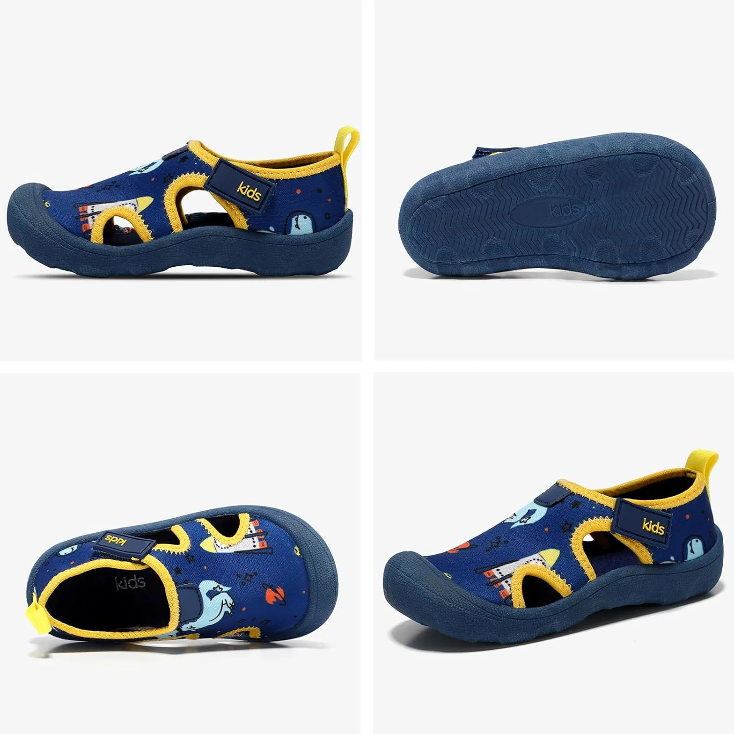 Boys Girls Water Shoes Quick-Dry Wide Toe Box Shoes Toddler Cute Beach Swim Pool Shoes(Toddler/Little Kid)