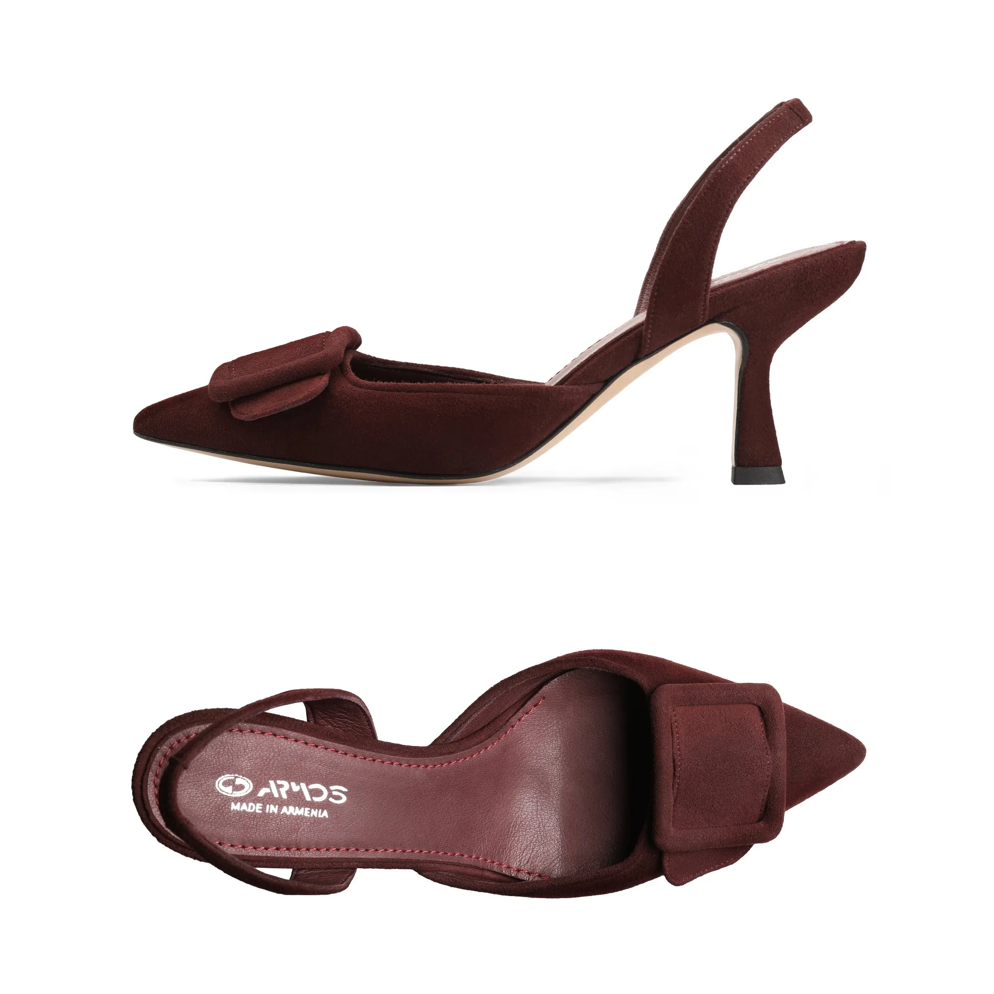 Burgundy pumps