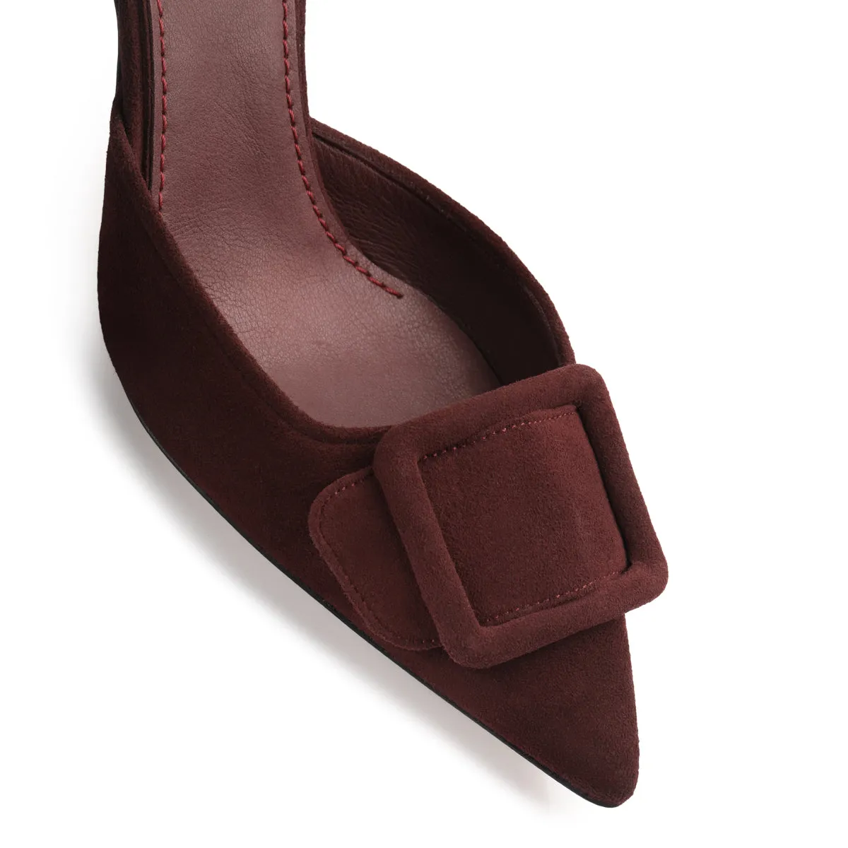Burgundy pumps