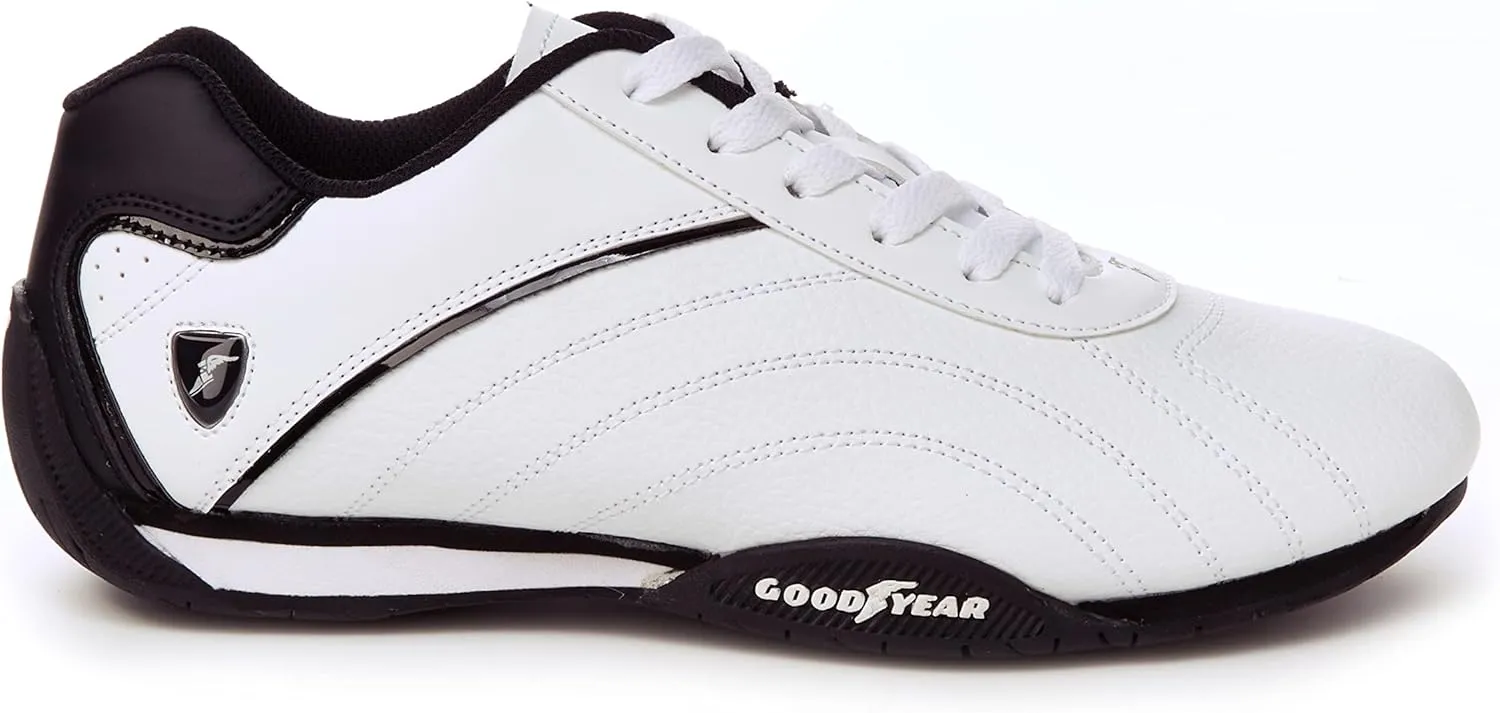 Goodyear Mens Ori Racer Sneaker  Low-Top Sneakers, PU Leather & Mesh Lining