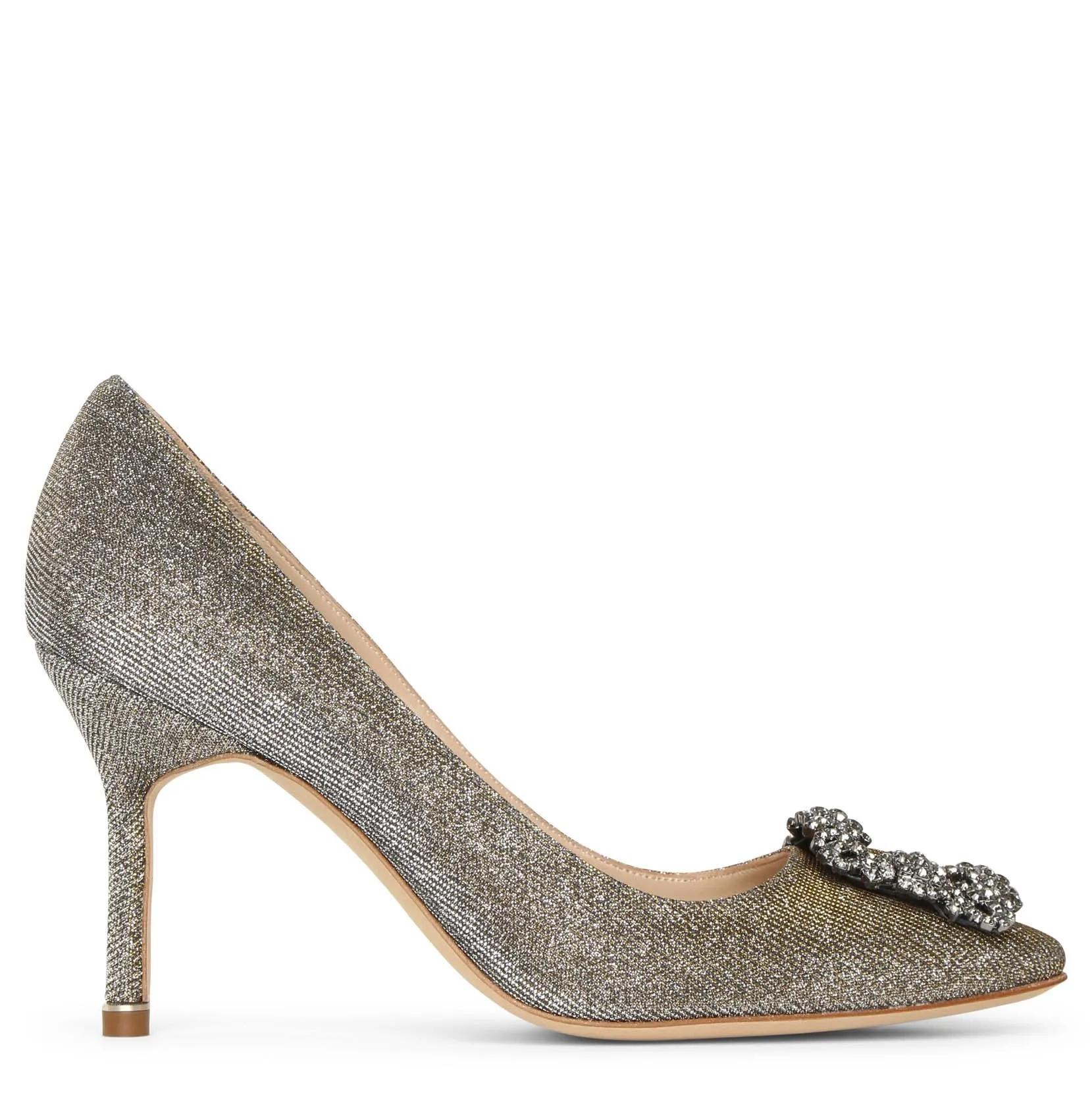 Hangisi 90 dark gold glitter pumps