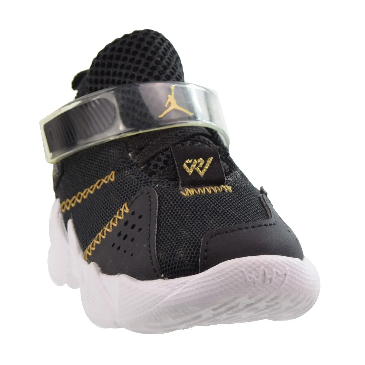Jordan Why Not Zer0.3 The Family (TD) Toddler Shoes Black-Metallic Gold-White