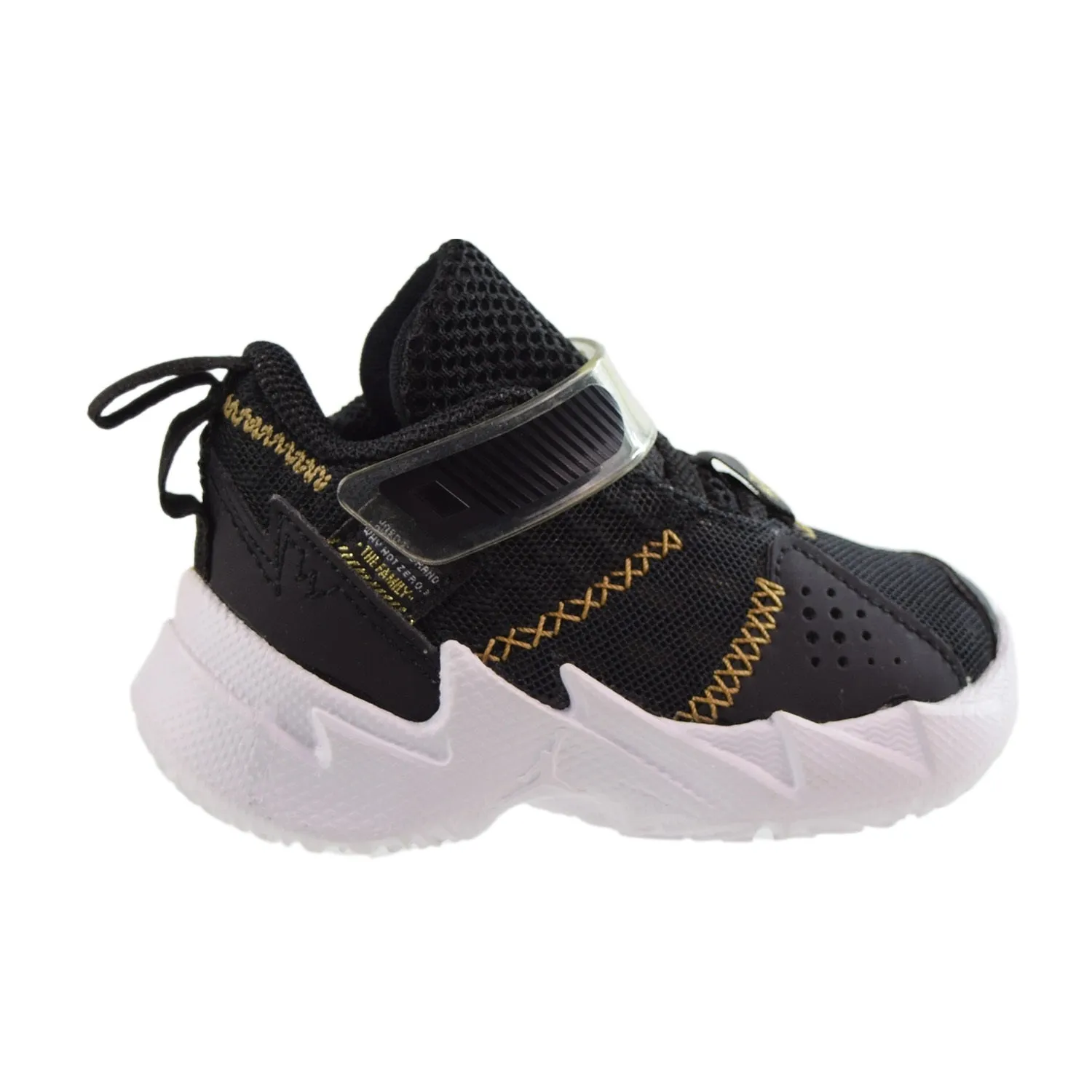 Jordan Why Not Zer0.3 The Family (TD) Toddler Shoes Black-Metallic Gold-White
