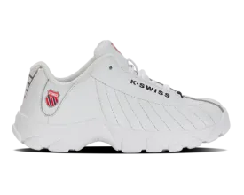 K-Swiss Kids St329 White Navy Red Shoes