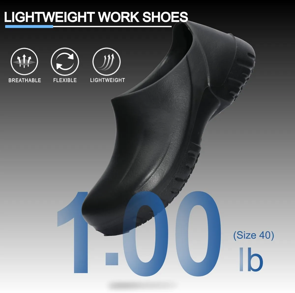 Mens Womens Chef Shoes Lightweight Non-Slip Work/Nursing Shoes for Kitchens