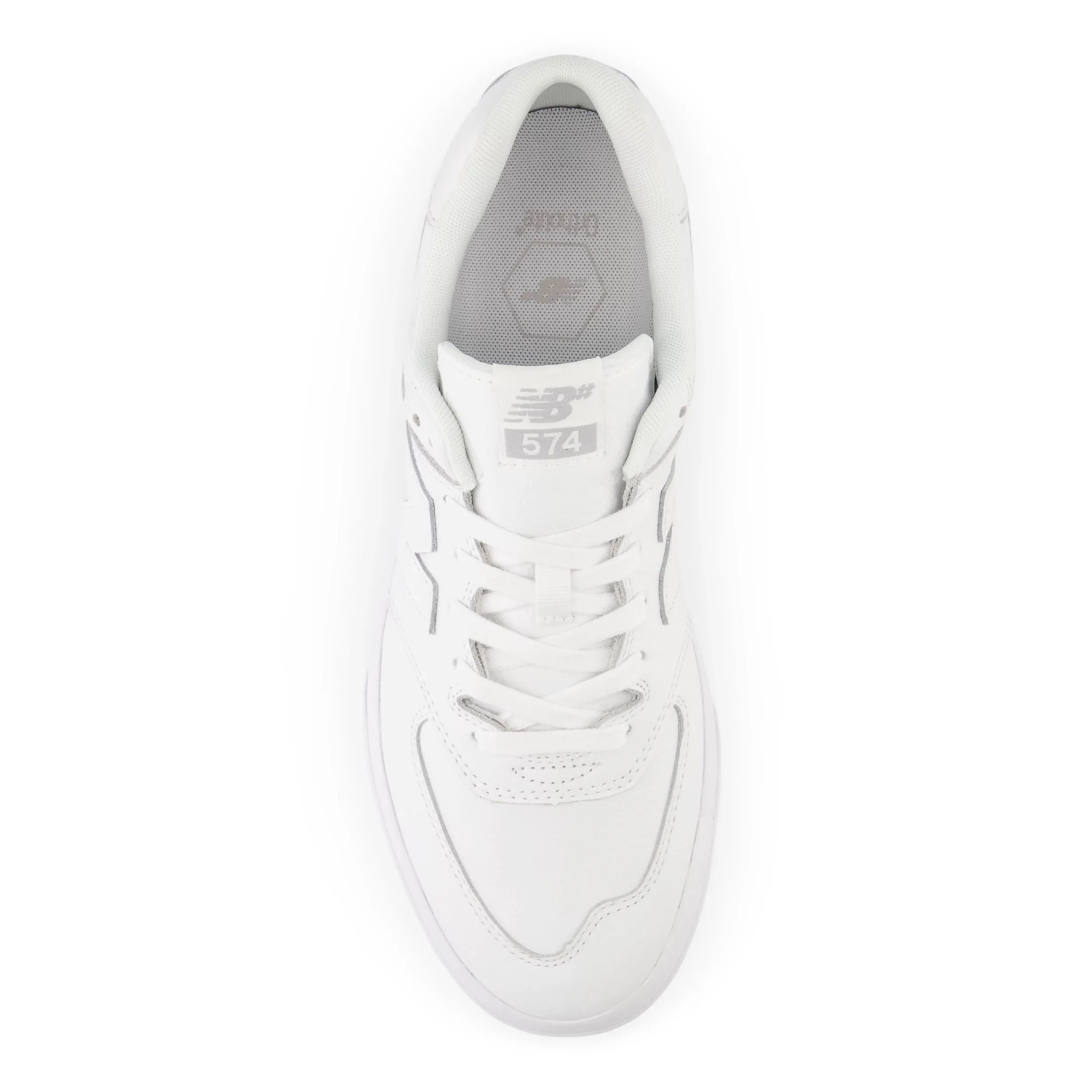 New Balance Numeric 574 Vulc Skateboard Shoe - White/White