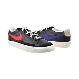 Nike Blazer Low 77 Premium 'Removable Swoosh' Men's Shoes Black-Deep Royal Blue