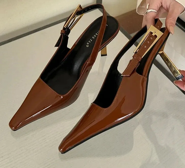 Pointed Toe Sling backs Pump Shoes