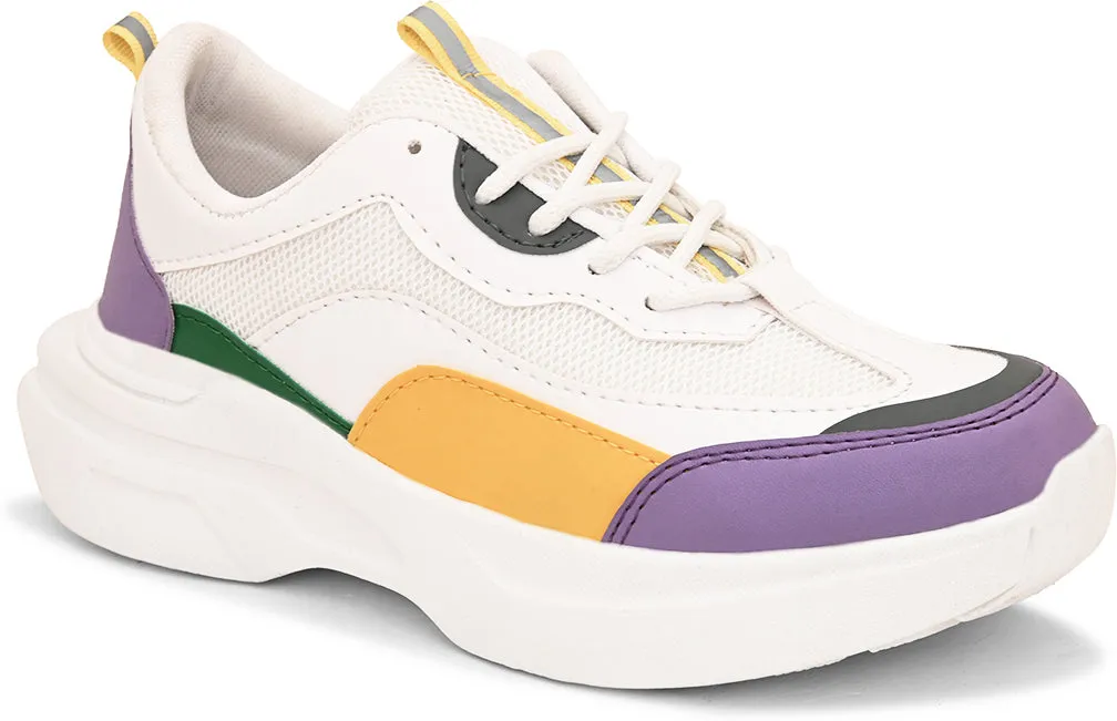 SHOE BLATE Running Shoes For Women (Purple , 6)