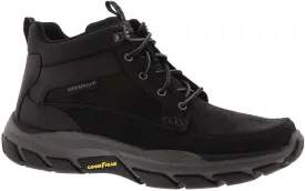 Skechers USA Men's Respected-Boswell 204454 Mid Top Leather Moc Toe Lace Up