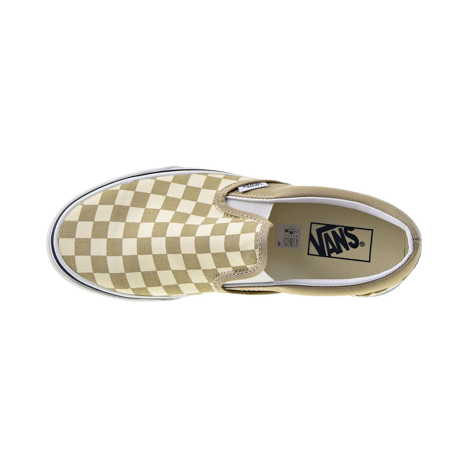 Vans Classic Slip-On Checkerboard Men's Shoes Incense-True White