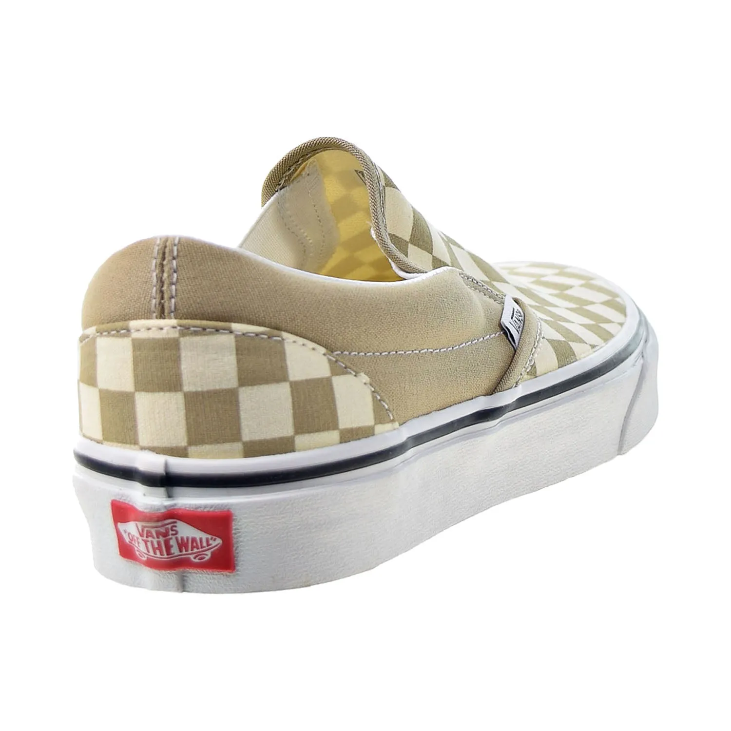 Vans Classic Slip-On Checkerboard Men's Shoes Incense-True White
