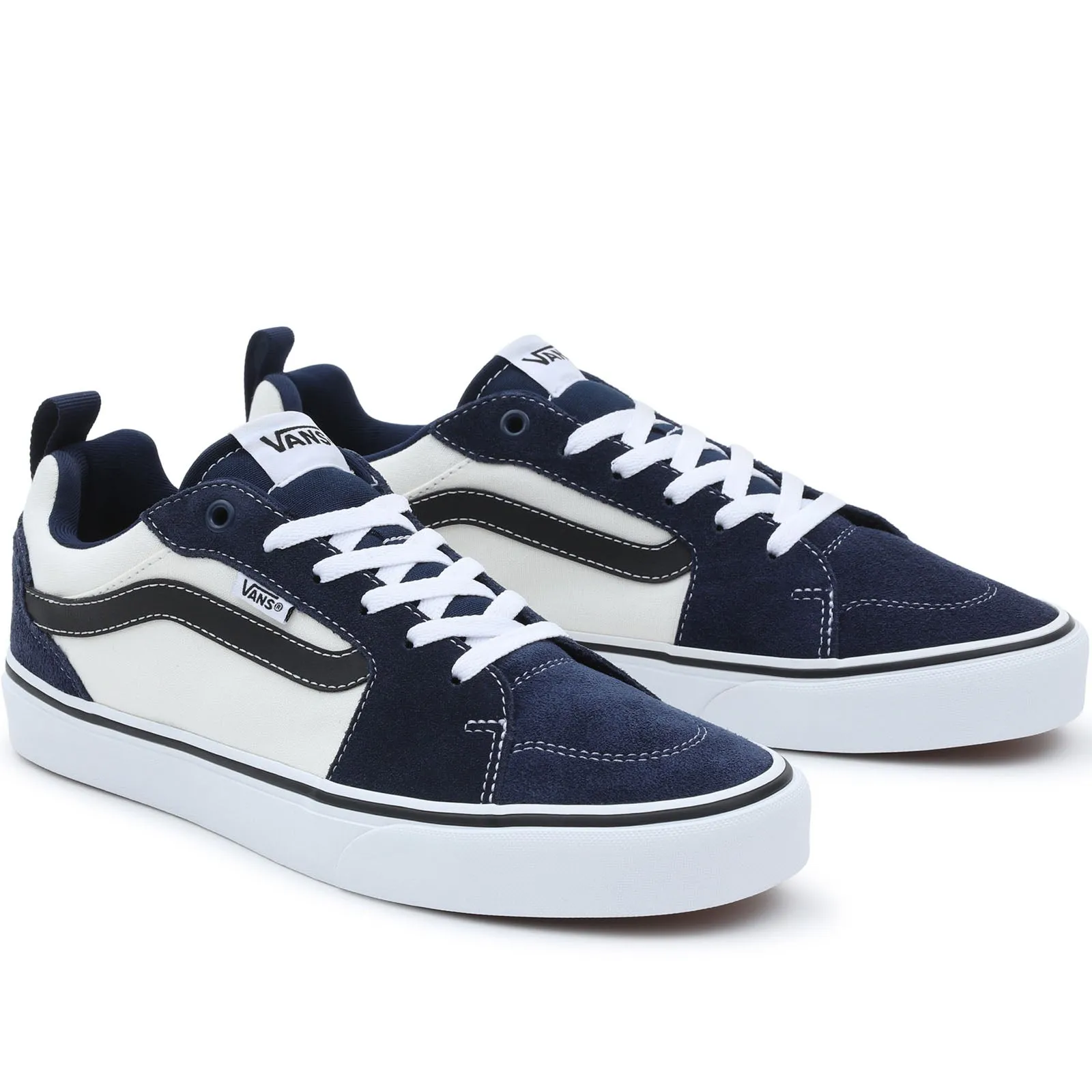 Vans Mens Filmore Suede Low Rise Lace Up Trainers - Dress Blue