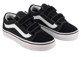 Vans - Toddlers Old Skool V Black/White Skate Shoes