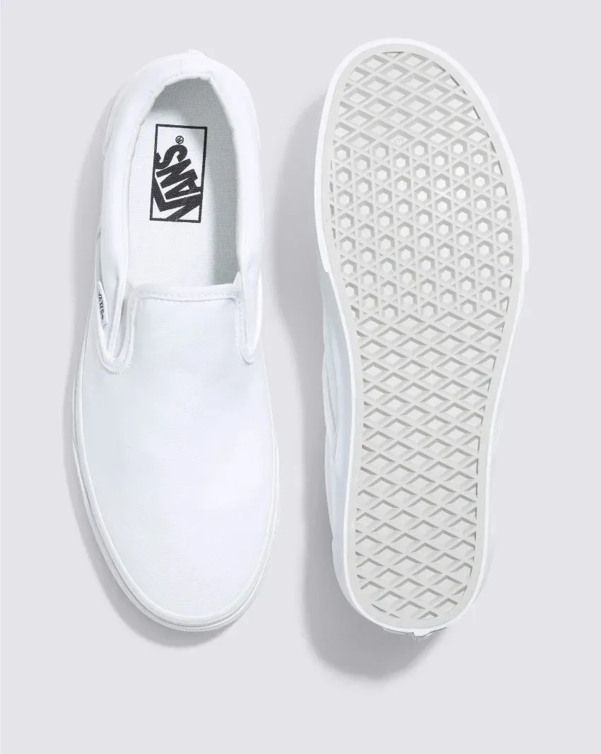 .Vans Unisex Classic Slip On White - (VN-0EYEW00) - SW - R1L6