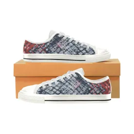 Women's Fish Print Canvas Low Top Shoes