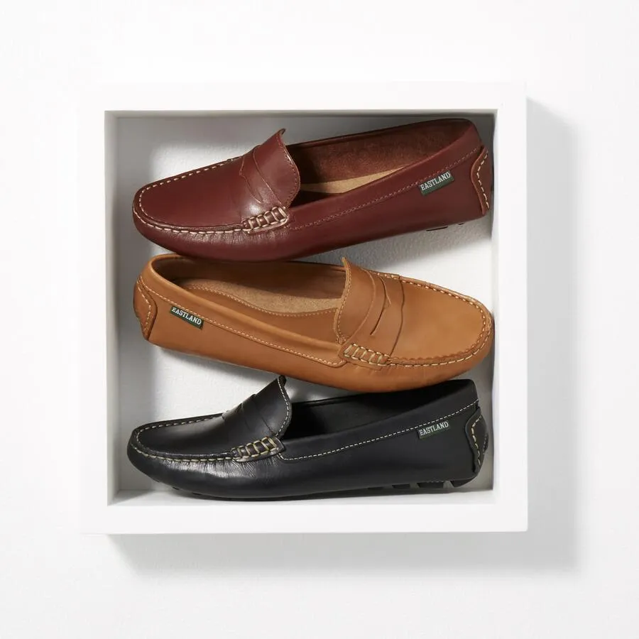 Women's Patricia Penny Loafer Driving Moc Brown Nubuc