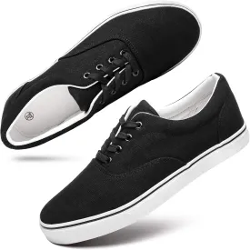 yageyan Mens Low Top Canvas Walking Shoes Lace-up Fashion Sneakers Casual